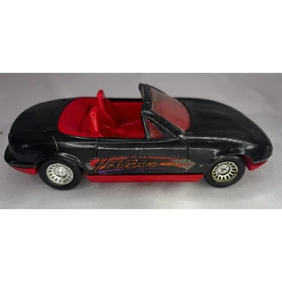 🚘Vintage TOOTSIETOY PLASTIC Mazda Miata 7" Black Convertible USA Toy - Picture 4 of 7